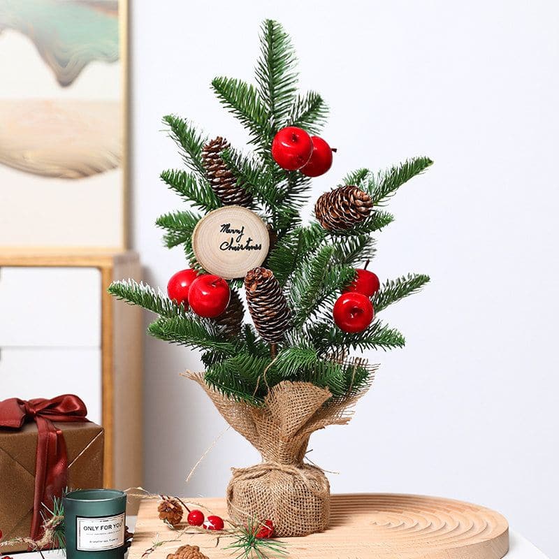 Christmas decorations desktop mini Christmas tree scene arrangement gifts gifts ktclubs.com