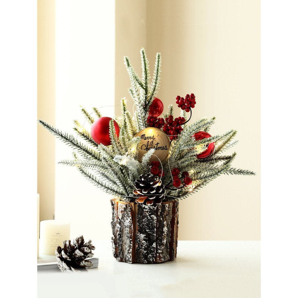 Christmas decorations desktop mini Christmas tree scene arrangement gifts gifts ktclubs.com