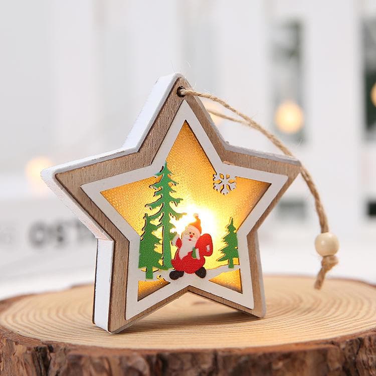 Christmas decorations glowing cabin hanging gift decorations ktclubs.com