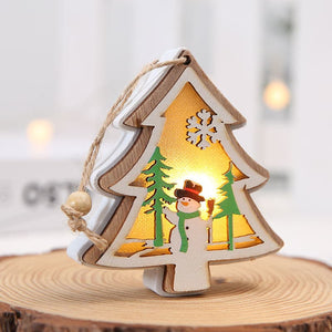 Christmas decorations glowing cabin hanging gift decorations ktclubs.com