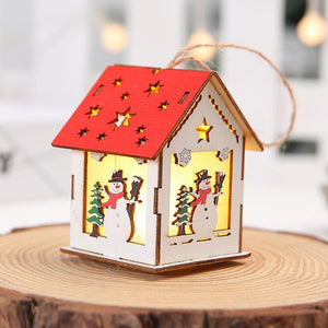 Christmas decorations glowing cabin hanging gift decorations ktclubs.com