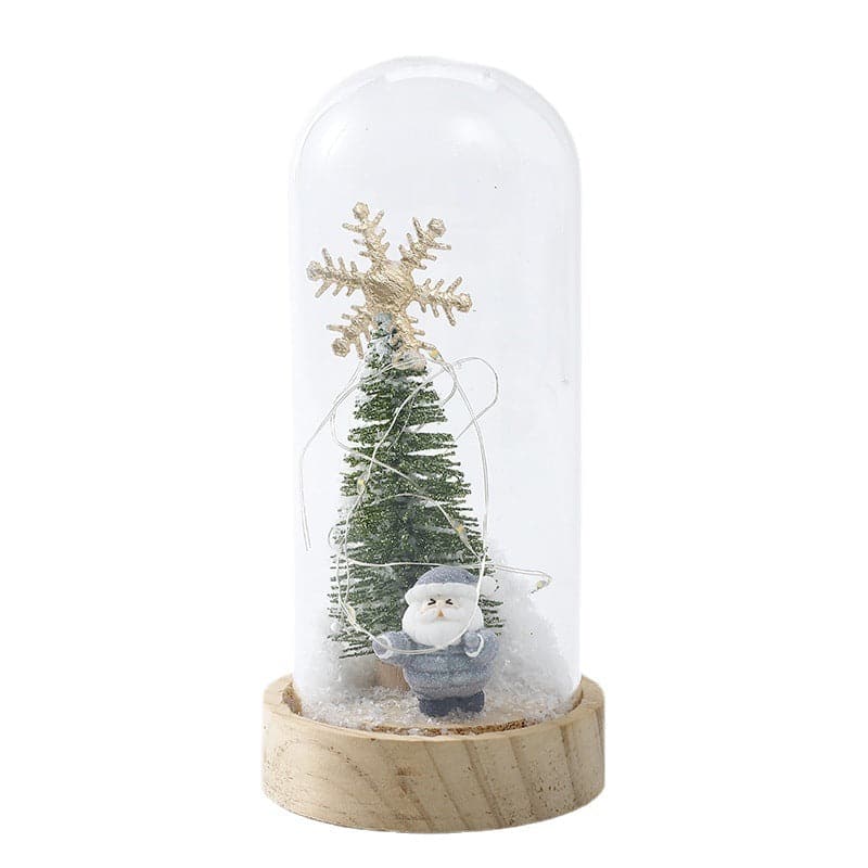 Christmas night light Mini Christmas tree glass cover holiday gifts ktclubs.com