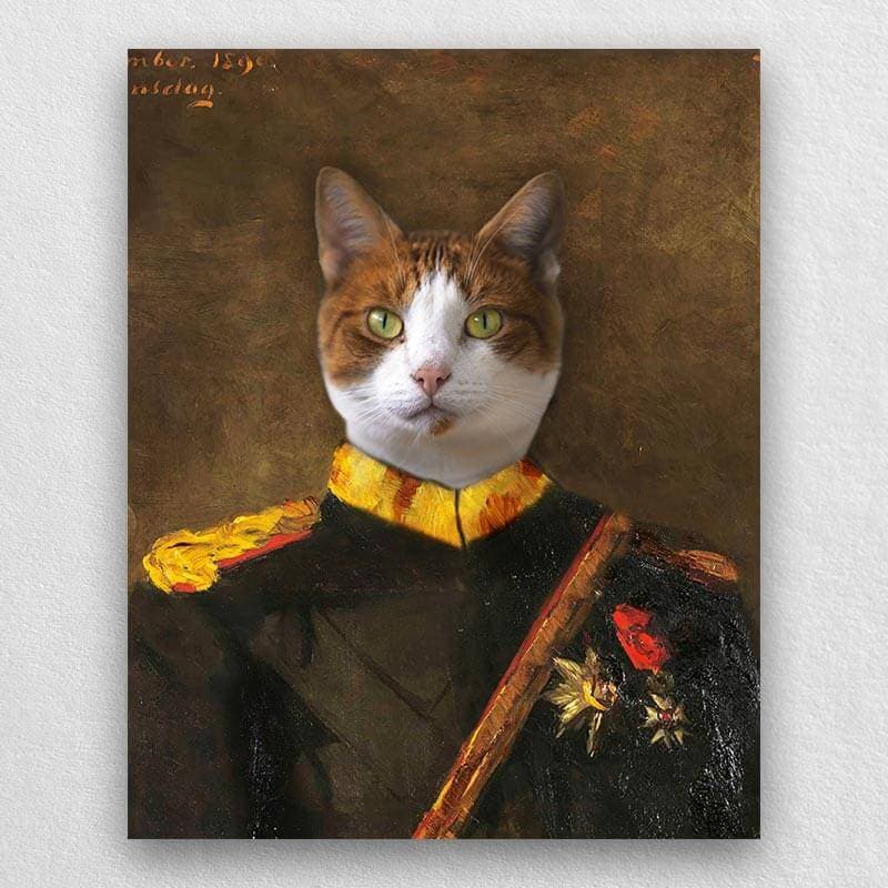 Commandant-General Custom Canvas Pet Portraits ktclubs.com