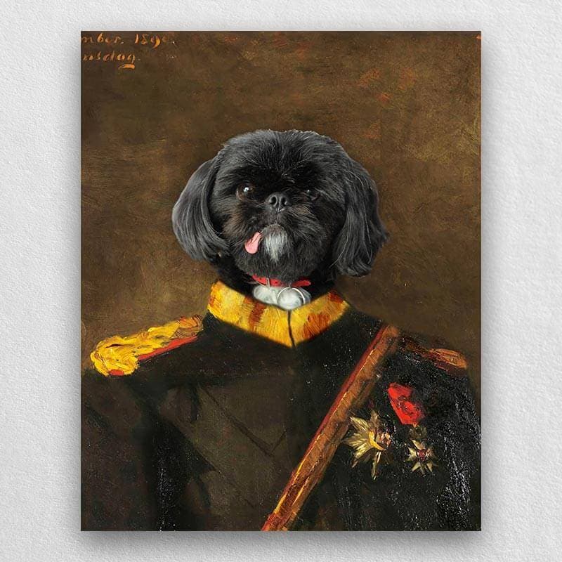 Commandant-General Custom Canvas Pet Portraits ktclubs.com