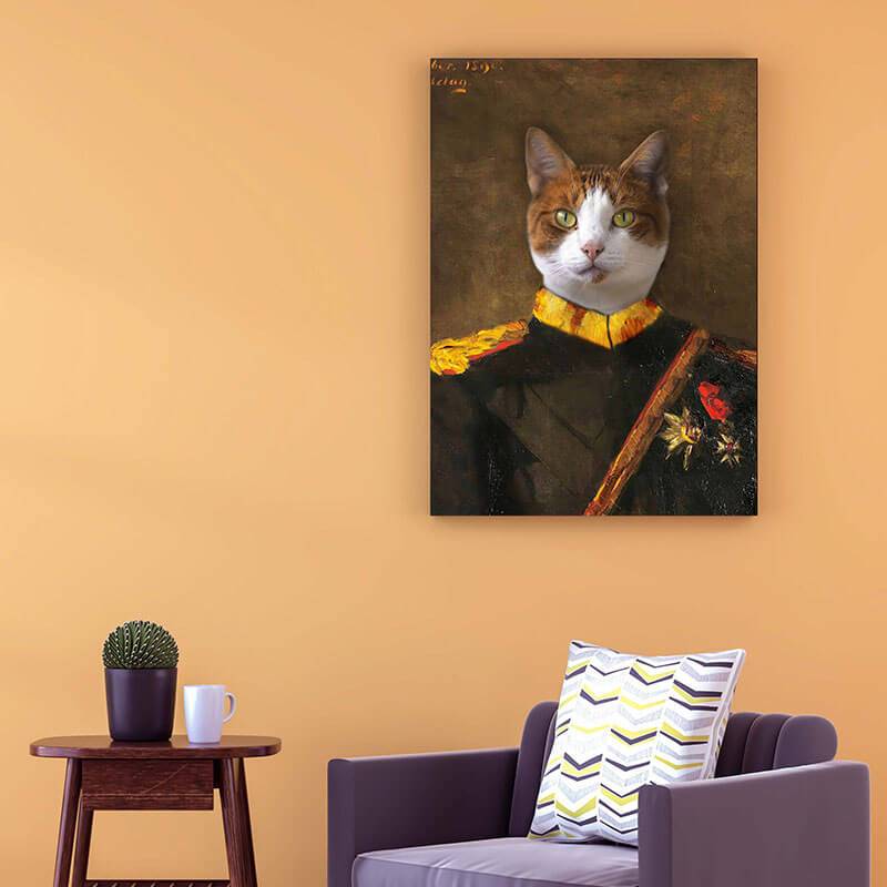 Commandant-General Custom Canvas Pet Portraits ktclubs.com