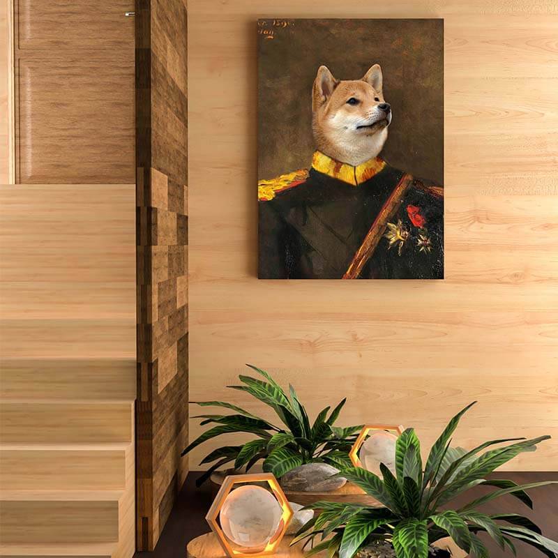 Commandant-General Custom Canvas Pet Portraits ktclubs.com