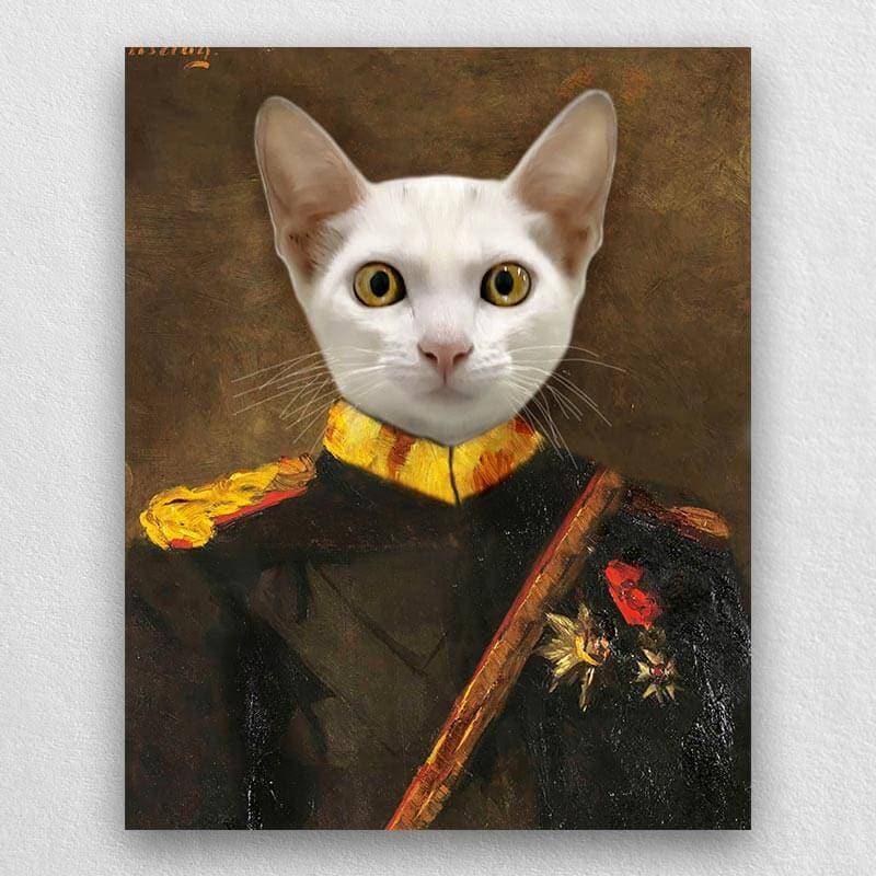 Commandant-General Custom Canvas Pet Portraits ktclubs.com