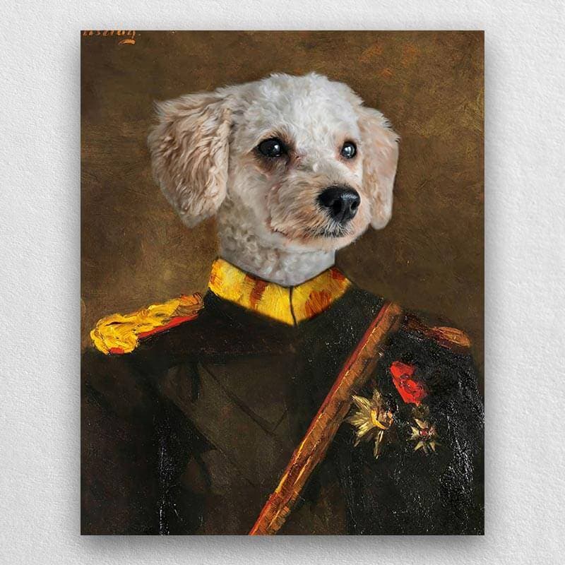 Commandant-General Custom Canvas Pet Portraits ktclubs.com