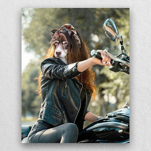 Cool Rider Pet Portraits In Oil Dog Art Painting ktclubs.com