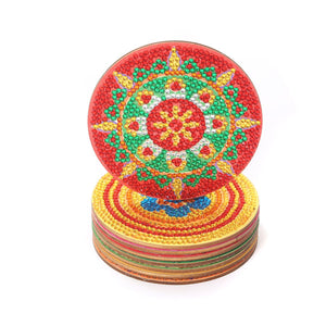 Copy of Mandala flower diamond painting coaster ktclubs.com