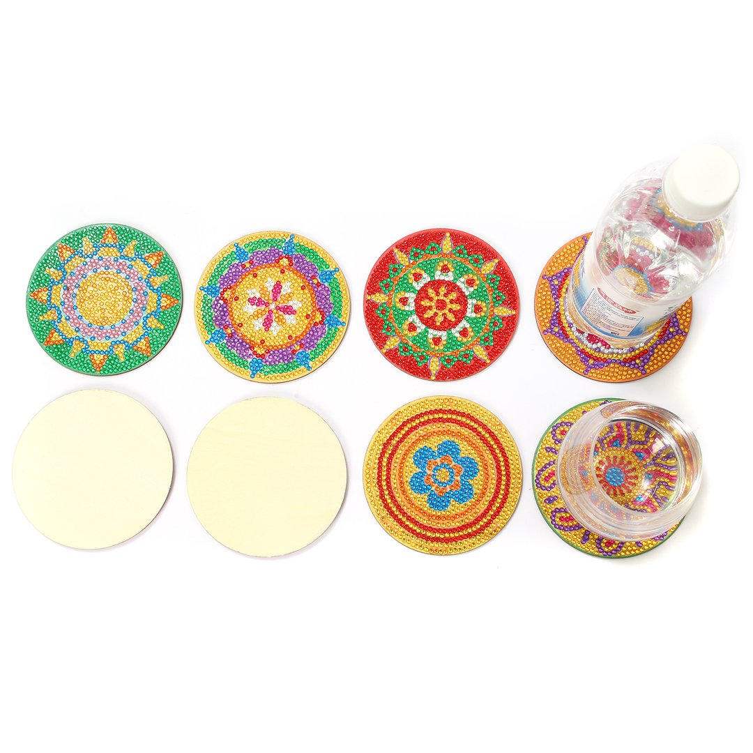 Copy of Mandala flower diamond painting coaster ktclubs.com