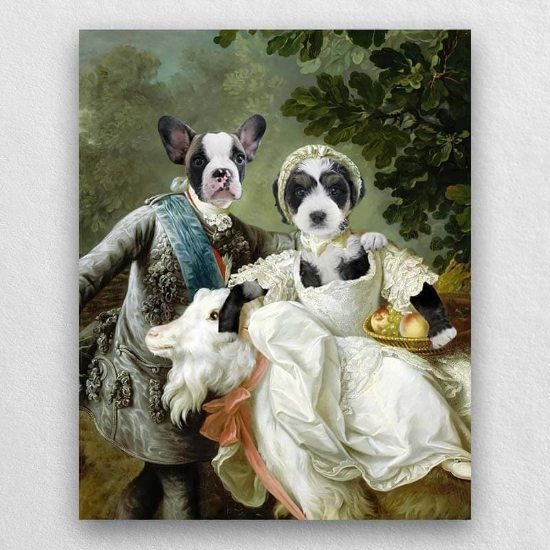 Count And Sister Royal Pet Canvas ktclubs.com