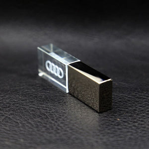 Crystal light-emitting USB flash drive gift ktclubs.com