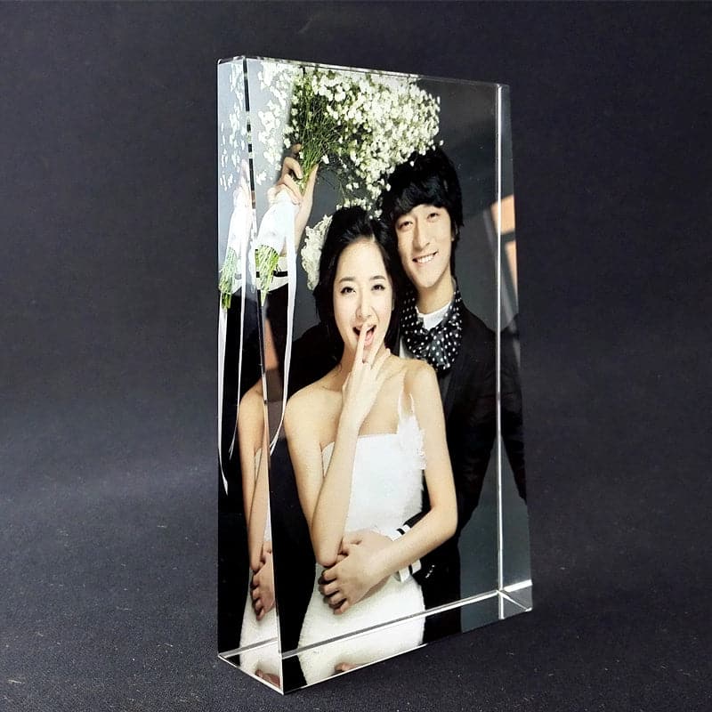 Crystal photo decoration custom wedding photo custom diy photo frame set gift birthday gift lettering ktclubs.com