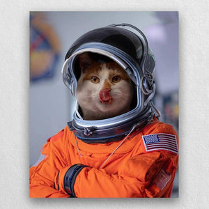 Custom Pet Astronaut Portrait Animal Portraits On Canvas ktclubs.com