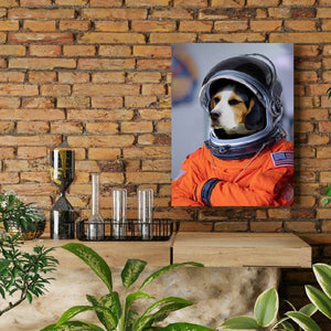 Custom Pet Astronaut Portrait Animal Portraits On Canvas ktclubs.com