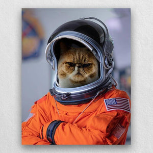 Custom Pet Astronaut Portrait Animal Portraits On Canvas ktclubs.com