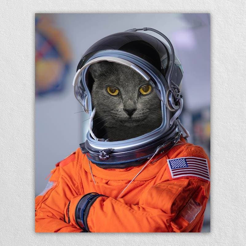 Custom Pet Astronaut Portrait Animal Portraits On Canvas ktclubs.com