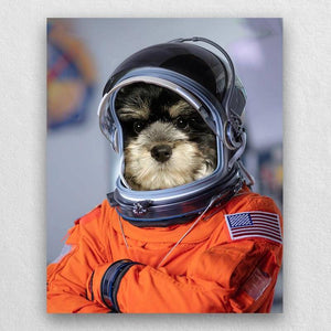 Custom Pet Astronaut Portrait Animal Portraits On Canvas ktclubs.com