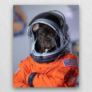 Custom Pet Astronaut Portrait Animal Portraits On Canvas ktclubs.com