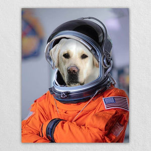 Custom Pet Astronaut Portrait Animal Portraits On Canvas ktclubs.com