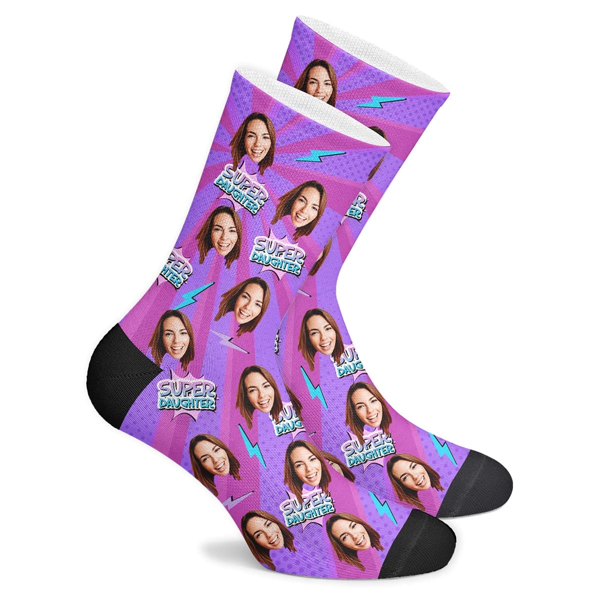 Custom Super Daughter Socks ktclubs.com