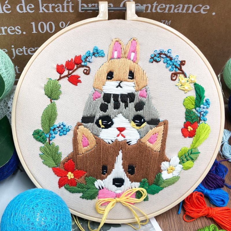 Cute little animal-embroidery ktclubs.com