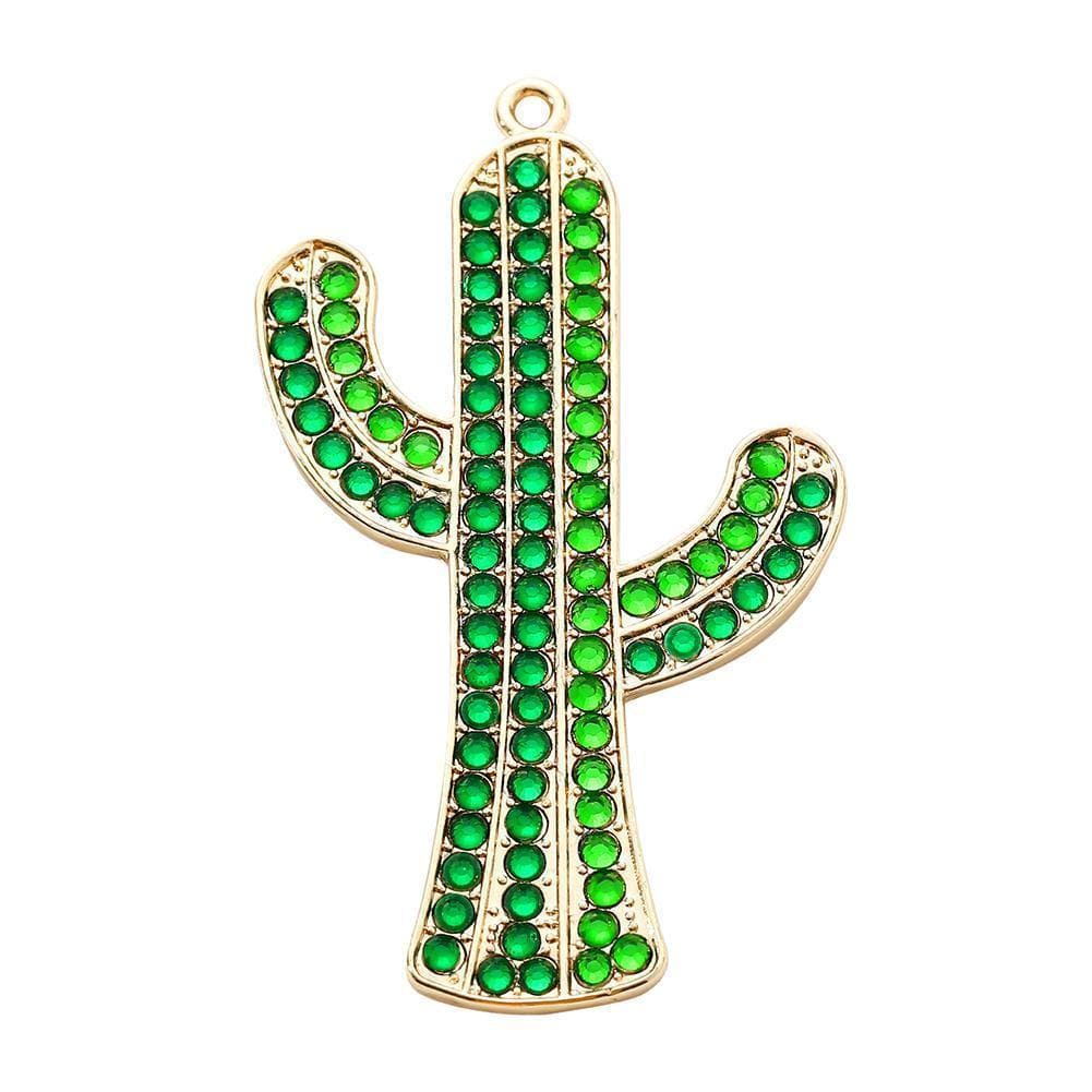 DIY Cactus Full Drill Diamond Keychain ktclubs.com