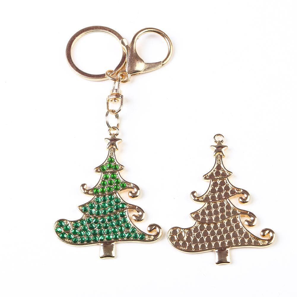 DIY Christmas Tree Full Drill Diamond   Keychain ktclubs.com