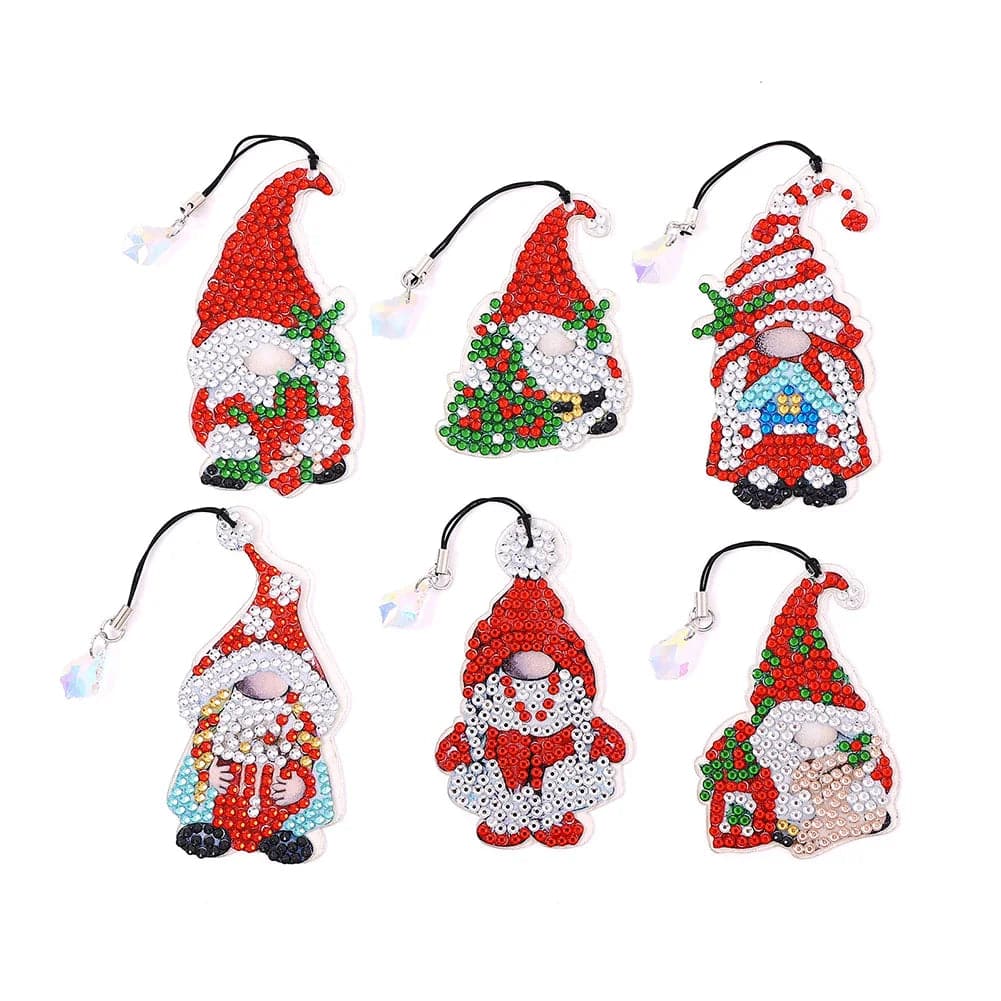 DIY Diamond Painting Christmas Gnome Creative Bookmark ktclubs.com