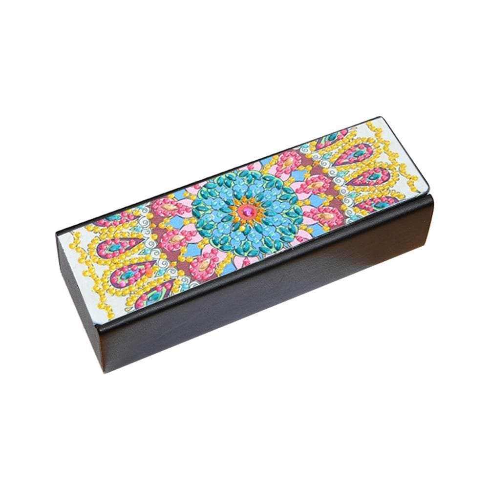 DIY Diamond Painting Eye Glasses Box Travel Leather Sunglasses Storage Case ktclubs.com