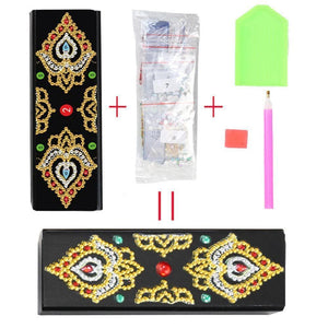 DIY Diamond Painting Eye Glasses Box Travel Leather Sunglasses Storage Case ktclubs.com