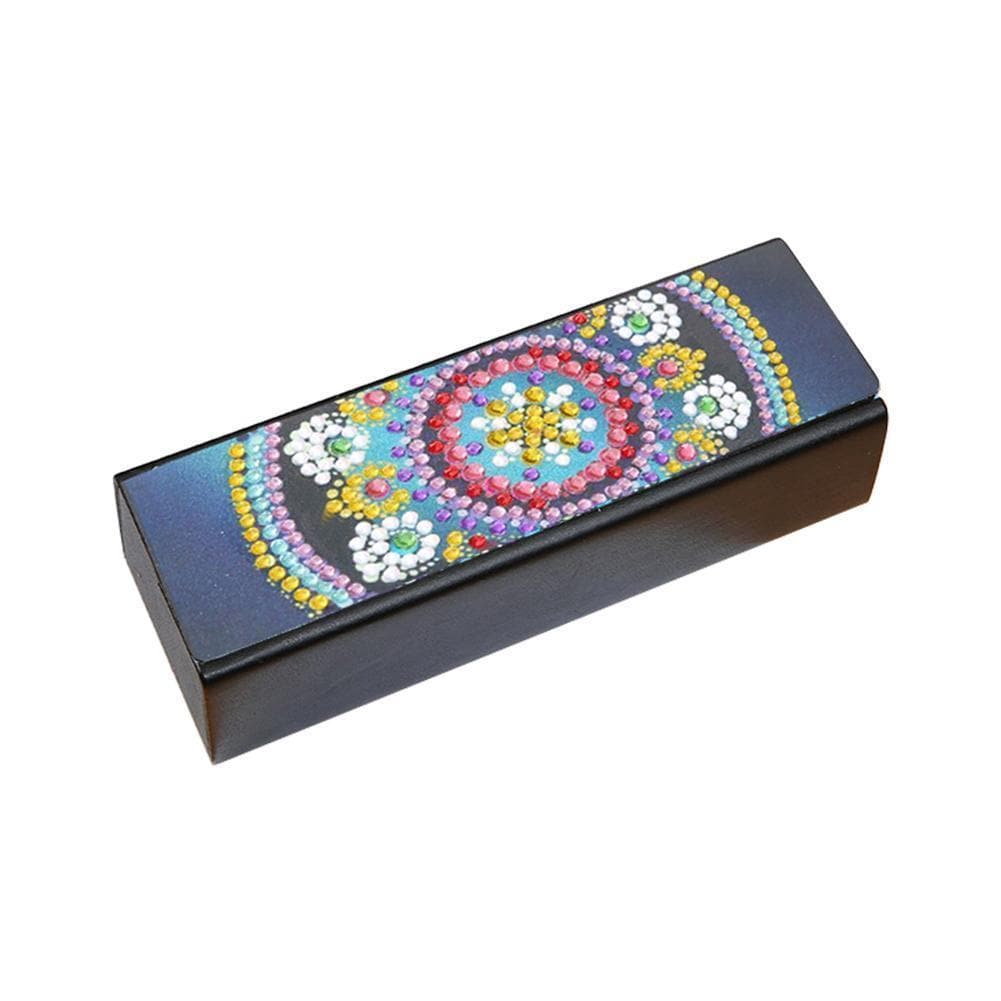 DIY Diamond Painting Eye Glasses Case Travel Leather Sunglasses Storage Box ktclubs.com