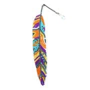 DIY Diamond Painting Feather Shape Bookmark ktclubs.com