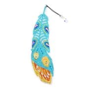 DIY Diamond Painting Feather Shape Bookmark ktclubs.com