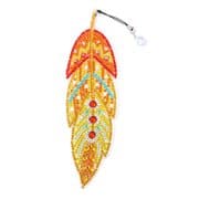 DIY Diamond Painting Feather Shape Bookmark ktclubs.com