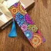 DIY Diamond Painting Leather Bookmark Mandala Tassel Book Marks Craft ktclubs.com