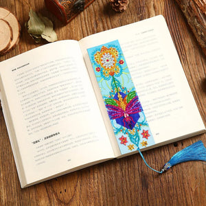 DIY Diamond Painting Leather Bookmark Mandala Tassel Book Marks Craft ktclubs.com