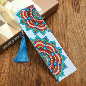 DIY Diamond Painting Leather Bookmark Mandala Tassel Book Marks Craft ktclubs.com