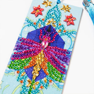 DIY Diamond Painting Leather Bookmark Mandala Tassel Book Marks Craft ktclubs.com