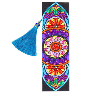 DIY Diamond Painting Leather Bookmark Mandala Tassel Book Marks Craft ktclubs.com