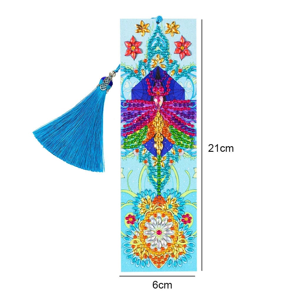 DIY Diamond Painting Leather Bookmark Mandala Tassel Book Marks Craft ktclubs.com