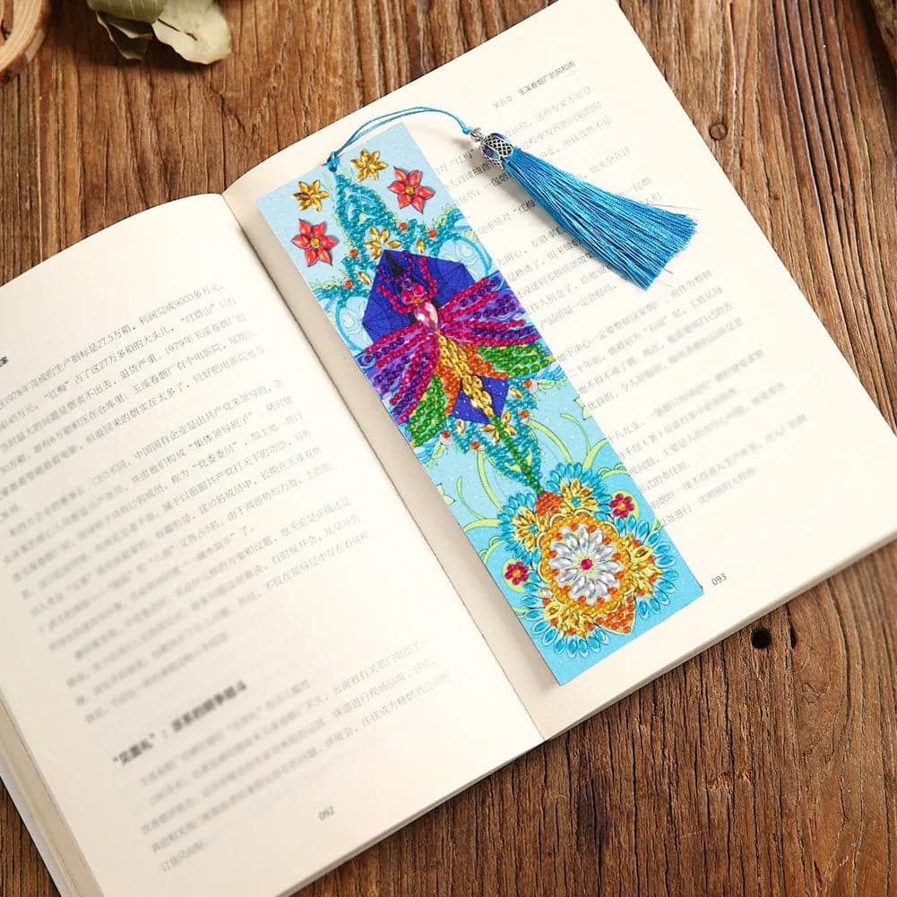 DIY Diamond Painting Leather Bookmark Mandala Tassel Book Marks Craft ktclubs.com