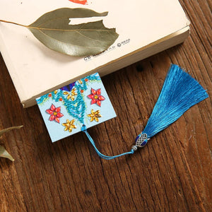 DIY Diamond Painting Leather Bookmark Mandala Tassel Book Marks Craft ktclubs.com