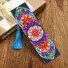 DIY Diamond Painting Leather Bookmark Mandala Tassel Book Marks Craft ktclubs.com