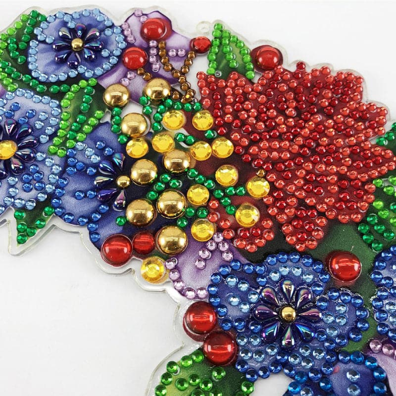 DIY Handmade Craft Christmas Wreath Diamond Painting Cross Stitch Hanging Picture Material Package Supplies ktclubs.com