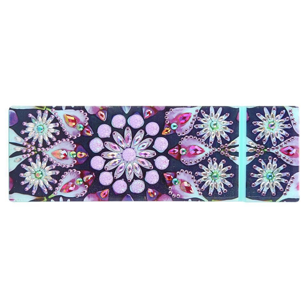 DIY Mandala Special Shaped Diamond Painting Students Pencil Storage Box ktclubs.com