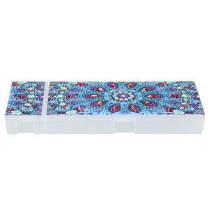 DIY Mandala Special Shaped Diamond Pencil Case Stationery Box ktclubs.com