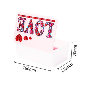 DIY Rhinestone Drawing Tissue Box Diamond Painting Paper Case ktclubs.com