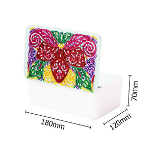 DIY Rhinestone Drawing Tissue Box Diamond Painting Paper Case ktclubs.com